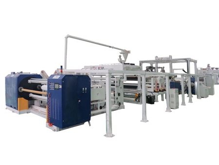خط بثق رولات فيلم التغليف المصفح PEVA  Cast Film Lines for PEVA Embossed Laminating Film