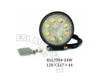 ﻿ مصباح سيارة الطرق الوعرة LED بشكل دائري 24W