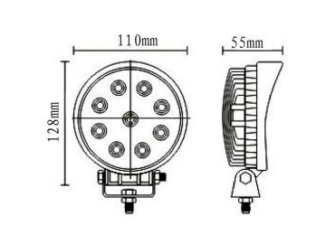 مصباح سيارة الطرق الوعرة  KLL02 LED