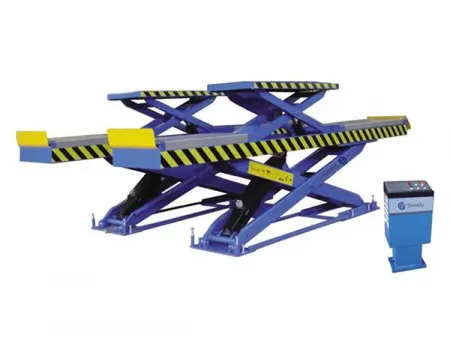 رافعة ضبط زوايا عجلة السيارة (رافعة مقصية، نموذج GQJ350D) Alignment Lift (Scissor Lift, Model GQJ350D)