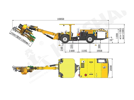 معدة حفر الصخور الهيدروليكية، KM211 Hydraulic-controlled Bolting Rig