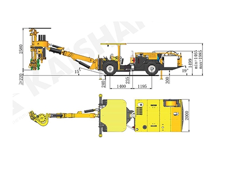 معدة حفر الصخور الهيدروليكية، KM211 Hydraulic-controlled Bolting Rig