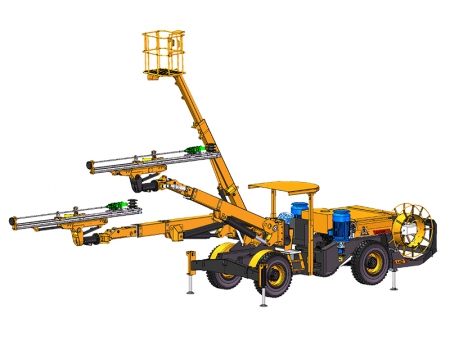 معدة حفر الصخور الأرضية الهيدروليكية (حفر أنفاق)، KJ422 Hydraulic Underground Drilling Rig, Tunnel Drilling Equipment