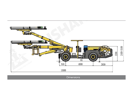 معدة حفر الصخور الأرضية الهيدروليكية (حفر أنفاق)، KJ422 Hydraulic Underground Drilling Rig, Tunnel Drilling Equipment