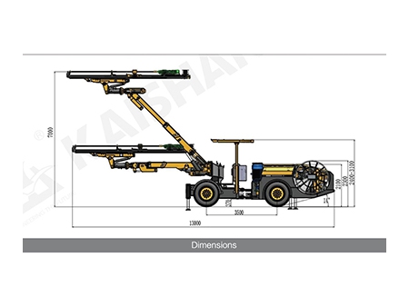 حفارة الصخور الأرضية هيدروليكية (حفر أنفاق)، KJ421 Hydraulic Underground Drilling Rig, Tunnel Drilling Equipment