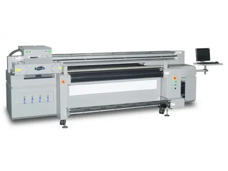 طابعة هجين بأشعة فوق بنفسجية LED كبيرة جداً Ultra Wide Hybrid UV LED Printer