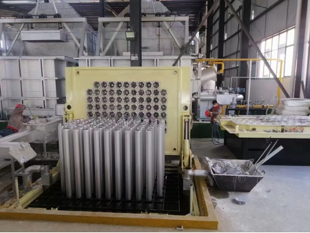 طاولة سباكة قضبان خام الألومنيوم Aluminum Billet Casting Table