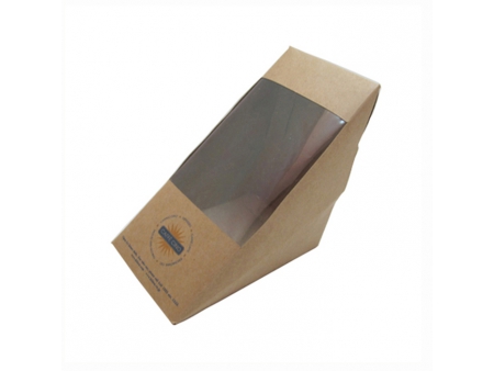علب ساندويش، علب طعام ورقية بنافذة Sandwich Box, Paperboard Food Boxes with Window
