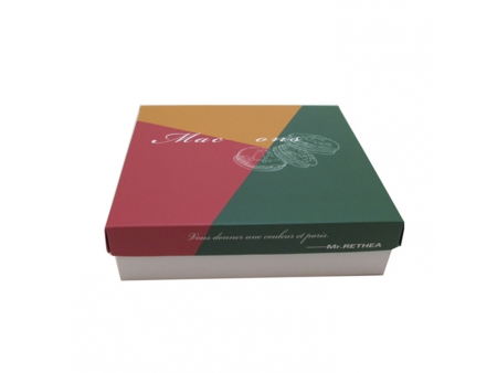 علب حلويات، علبة مقسمة لحلوى الماكرون Macaron Box, white Paperboard boxes