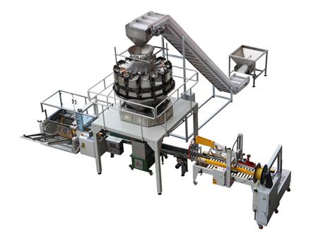 ماكينة تعبئة وتغليف المسامير في علب كرتون (ماكينة تعبئة وزنية MK-LS-AC) Weighing Packaging Machine (Carton Form Fill Seal Machine) ماكينة تعبئة وتغليف المسامير في علب كرتون (ماكينة تعبئة وزنية MK-LS-AC) Weighing Packaging Machine (Carton Form Fill Seal Machine)