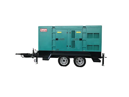 Groupe électrogène mobile Diesel, Groupe électrogène industriel monté sur remorque, Groupe électrogène remorquabler