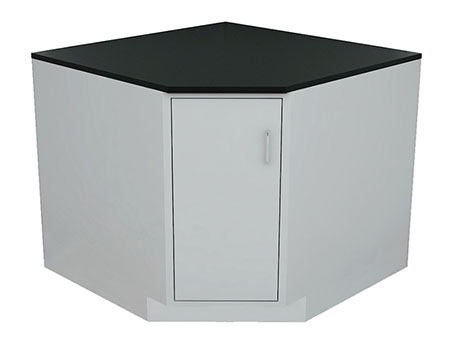 خزانة قاعدة للزاوية - خزانة سفلية Laboratory Base Cabinet