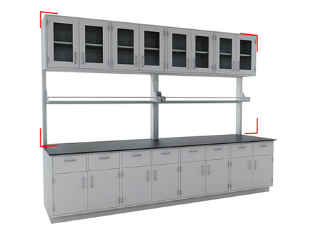 نظام أرفف مختبرات جانبية  Laboratory Shelving System (Single-Sided)