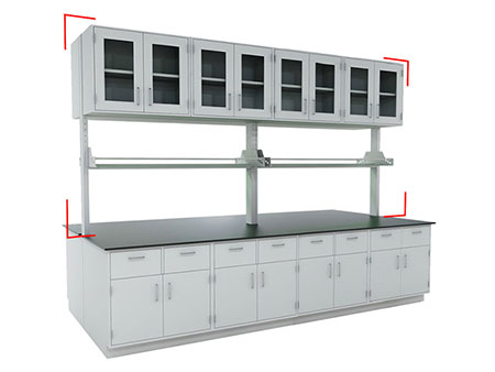 نظام أرفف مختبرات مزدوجة  Laboratory Shelving System (Double-Sided)