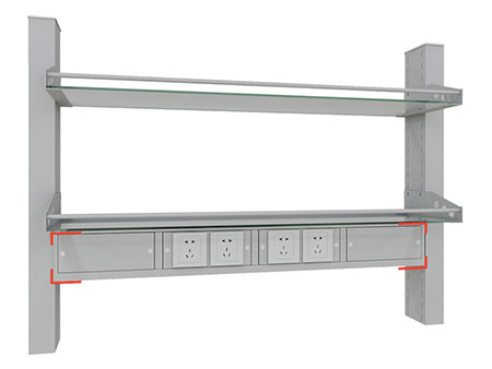 مجاري كابلات أرفف الكواشف الجانبية   Cable Trunking for Reagent (Single-side)