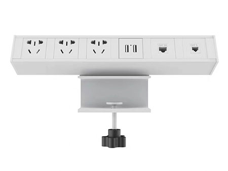 مقبس كهرباء متعدد المنافذ بقامطة تثبيت على الطاولة  Desktop Clamp Power Strip
