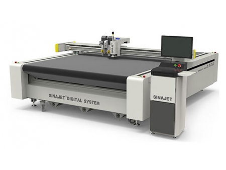 ماكينة قطع مسطحة رقمية (لقطع مواد اللافتات الإعلانية ومواد التغليف وغيرها) DG Series Digital Flatbed Cutter (Applied for Sign, Advertising and Packaging Industry)