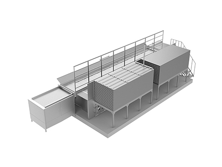 مجمد الطبقة المائعة السريع Fluidized Quick Freezer