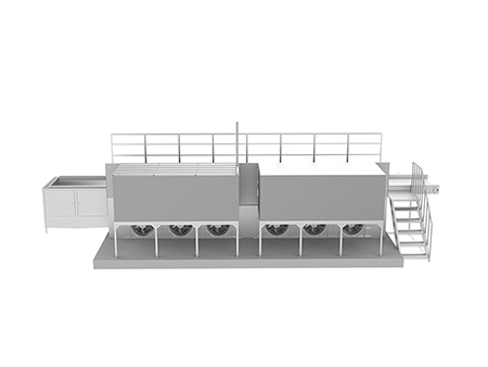مجمد الطبقة المائعة السريع Fluidized Quick Freezer